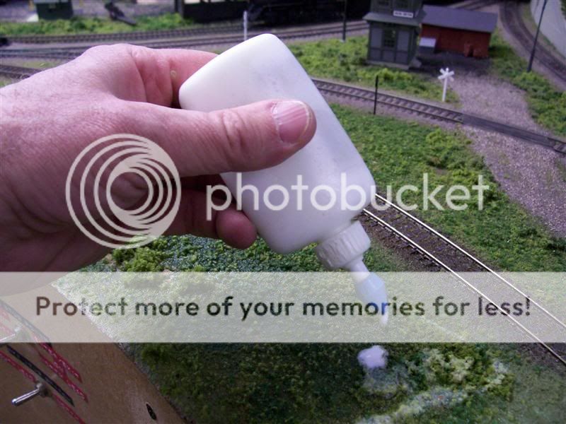 Applying diluted white glue Model Railroader Magazine Model